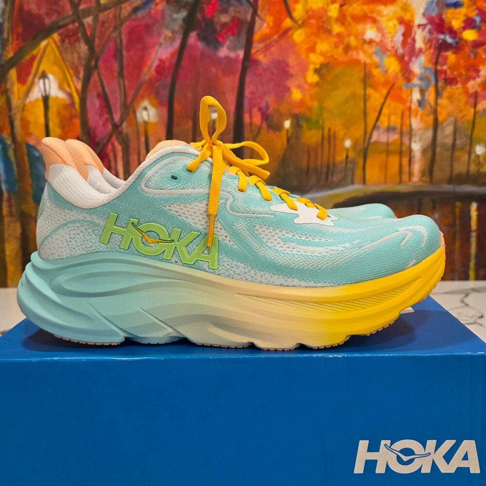 Hoka One M Clifton Run Club Pack 10 Men's Size 9D Blue Spark - Picture 3 of 8